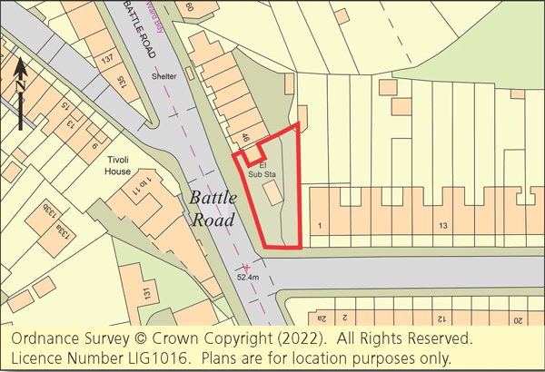 Lot: 120 - LAND WITH PLANNING FOR TWO FLATS AND A MAISONETTE -